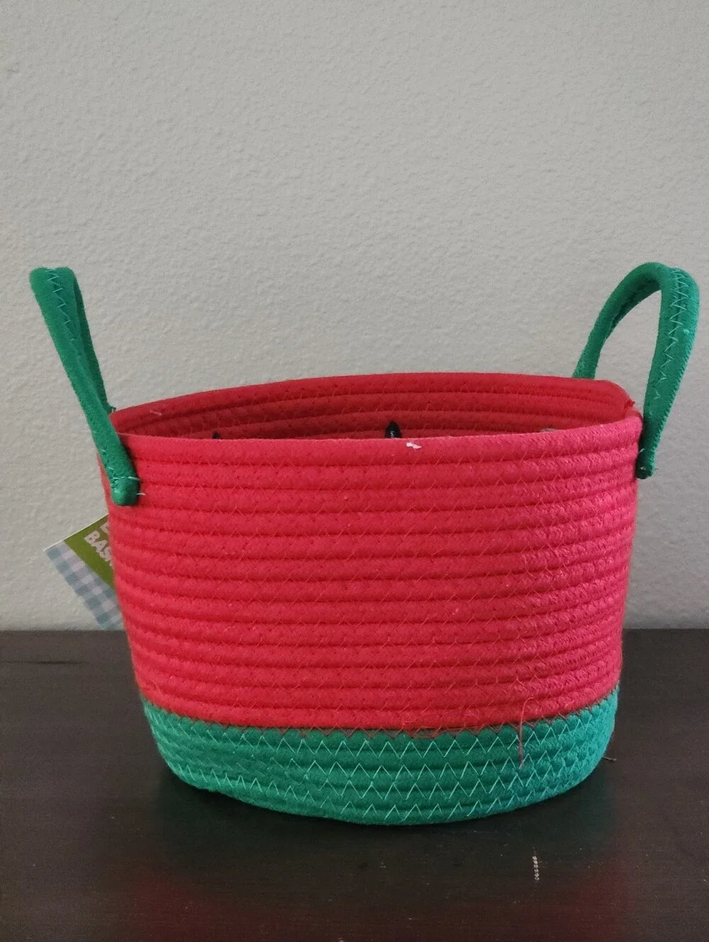 Watermelon Rope Storage Basket - Red & Green